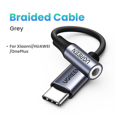 UGREEN tip c la mufă 3,5 USB C la 3,5 mm Adaptor căști Convertor audio AUX 3,5 MM mufă pentru HUAWEI P40 XIAOMI OnePlus 8 PRO