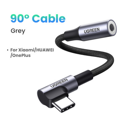 UGREEN tip c la mufă 3,5 USB C la 3,5 mm Adaptor căști Convertor audio AUX 3,5 MM mufă pentru HUAWEI P40 XIAOMI OnePlus 8 PRO