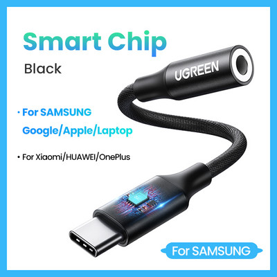 UGREEN tip c la mufă 3,5 USB C la 3,5 mm Adaptor căști Convertor audio AUX 3,5 MM mufă pentru HUAWEI P40 XIAOMI OnePlus 8 PRO