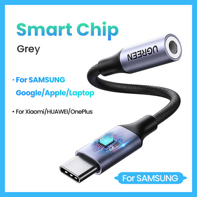 UGREEN tip c la mufă 3,5 USB C la 3,5 mm Adaptor căști Convertor audio AUX 3,5 MM mufă pentru HUAWEI P40 XIAOMI OnePlus 8 PRO