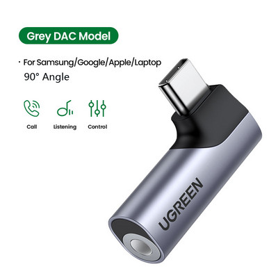 UGREEN tip c la mufă 3,5 USB C la 3,5 mm Adaptor căști Convertor audio AUX 3,5 MM mufă pentru HUAWEI P40 XIAOMI OnePlus 8 PRO