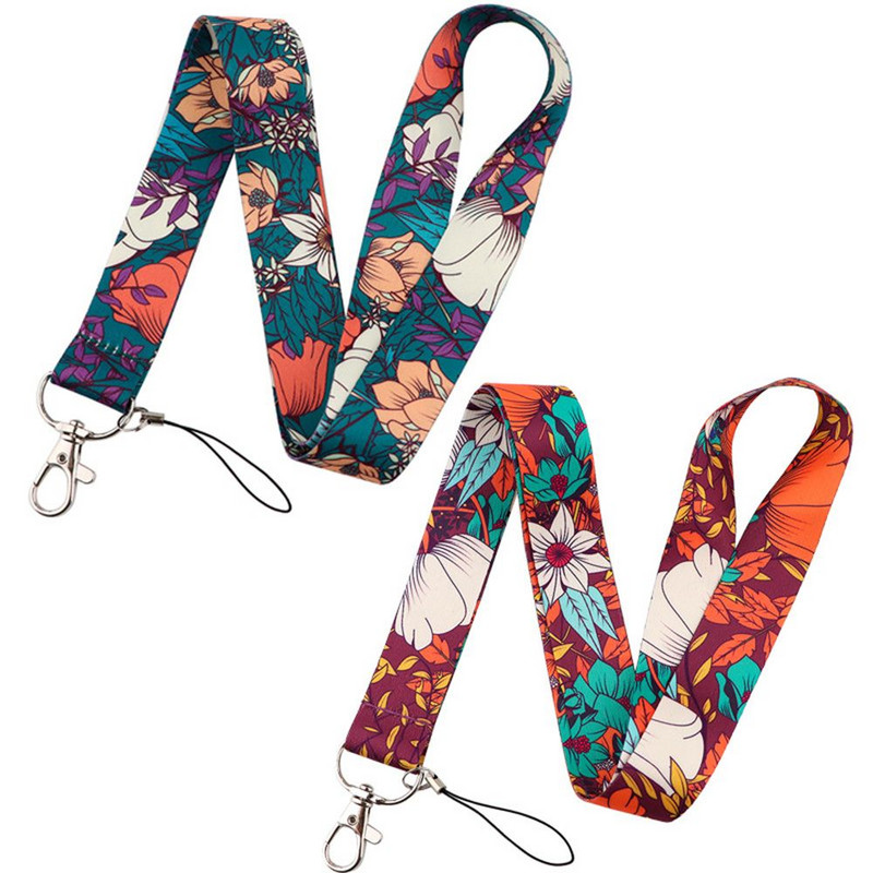 Szíj kulcstartó tartó Szíjak szalag névcímke tartó Virág zsinór Kulcsok Kulcstartó Személyi igazolvány Passz Akasztható kötél jelvénytartó