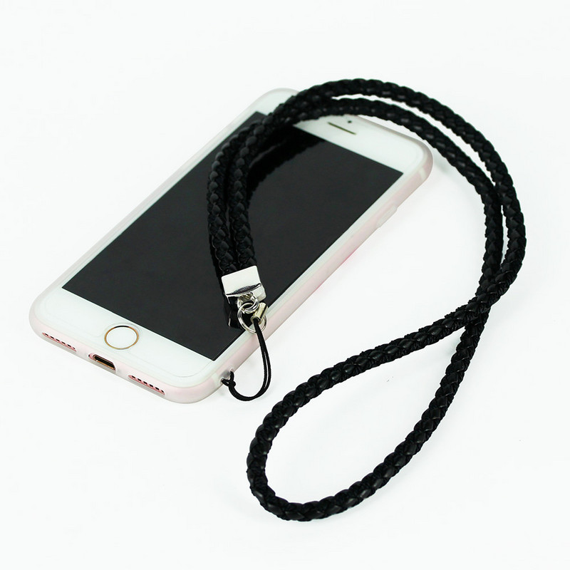 Szövött nyakpánt zsinórok mobiltelefon kulcsokhoz személyi igazolvány edzőtermi pántok USB jelvénytartó barkács akasztó kötél 45 cm