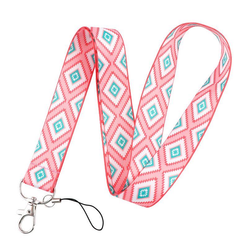 JF513 női mobiltelefon zsinór kulcshoz személyi igazolvány bérlet edzőterem USB jelvénytartó barkács akasztókötél Címkék szalag nyak rózsaszín pánt