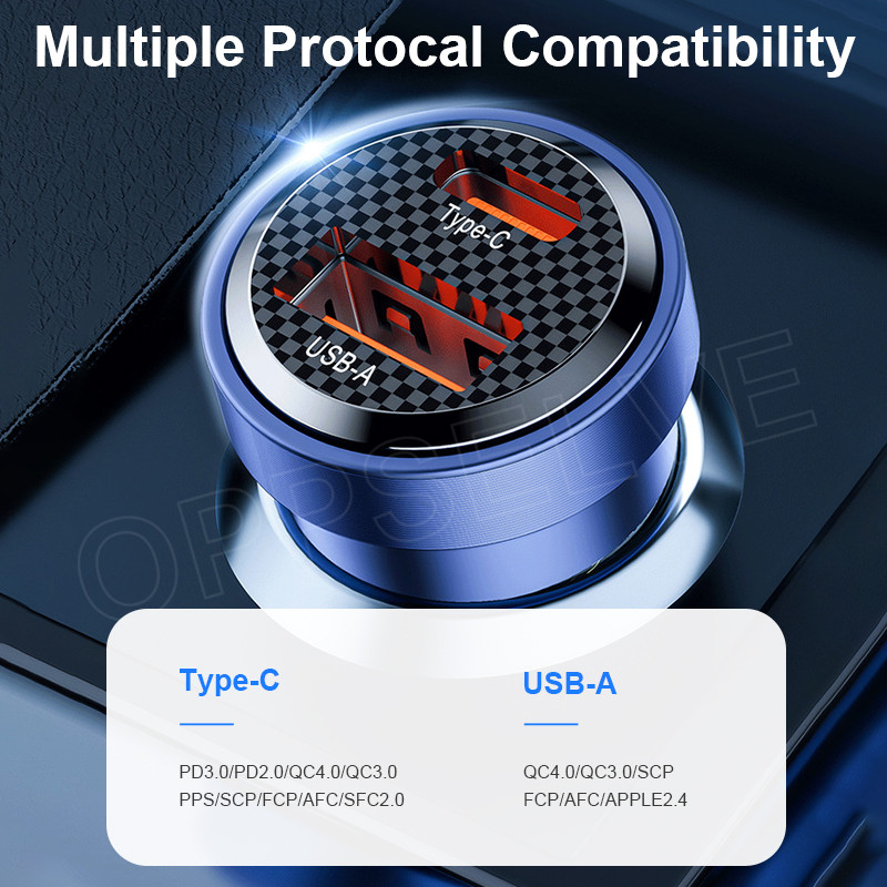 Τηλέφωνο αυτοκινήτου USB Power PD30W Προσαρμογέας φορτιστή τηλεφώνου αυτοκινήτου γρήγορης φόρτισης για iPhone 14 13 12 Pro POCO Xiaomi iPad Type C Φορτιστής αυτοκινήτου