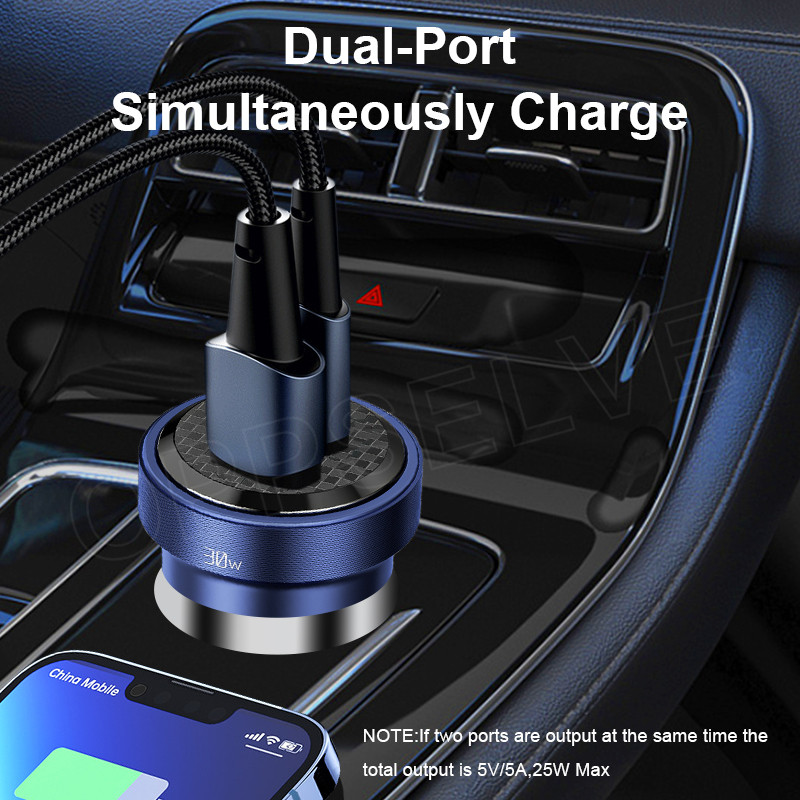 Τηλέφωνο αυτοκινήτου USB Power PD30W Προσαρμογέας φορτιστή τηλεφώνου αυτοκινήτου γρήγορης φόρτισης για iPhone 14 13 12 Pro POCO Xiaomi iPad Type C Φορτιστής αυτοκινήτου