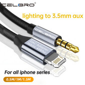 Pentru Iphone 14 Plus 13 Pro 8 pini la jack de 3,5 mm cablu Aux masculin pentru Apple 12 Mini 11pro Max Xr Convertor auto Adaptor audio pentru căști