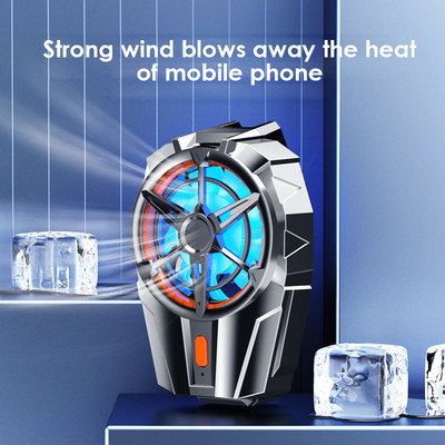 Телефон Магнитен полупроводников хладилен радиатор ABS Game Cooler System Мини вентилатор за бързо охлаждане за IPhone 13 12 Samsung