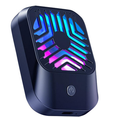Radiator pentru telefon mobil, ventilator de răcire cu semiconductor, periferic, reîncărcabil, răcitor reglabil cu 3 viteze, cu lumină RGB