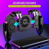 Ventilator de răcire cu șase degete Controler de joc pentru telefon Gamepad Trigger de fotografiere pentru PUBG