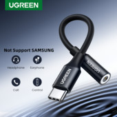 UGREEN tip c la mufă pentru căști de 3,5 mm cablu 3,5 AUX USB C Adaptor audio USB C pentru Huawei V30 P30 pro Xiaomi Mi 10 Oneplus 7T pro