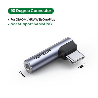 UGREEN tip c la mufă pentru căști de 3,5 mm cablu 3,5 AUX USB C Adaptor audio USB C pentru Huawei V30 P30 pro Xiaomi Mi 10 Oneplus 7T pro