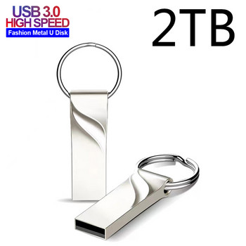 Υψηλής ταχύτητας 2TB USB 3.0 Metal Stre Drive 1TB Αδιάβροχες μονάδες USB Flash USB 512GB Μνήμη USB Flash Disk Type-C Adapter 2023