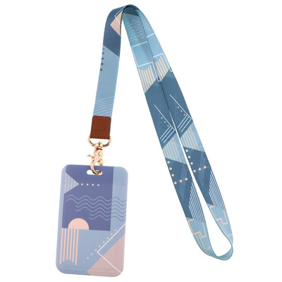 Curea de gât cu dragoste minimalistă pentru chei Carte de identitate Curele pentru telefon mobil Suport pentru insignă USB DIY frânghie pentru agățat Lariat