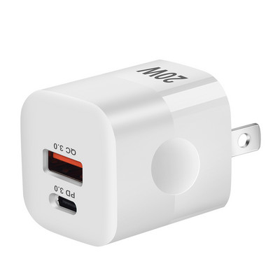 Încărcător Pd20W Încărcare rapidă Adaptor de încărcare a telefonului mobil Adaptor A+C pentru telefon mobil pentru iPhone Xiaomi Încărcător rapid cu două porturi