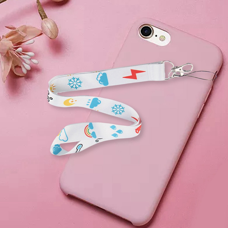 1 τεμ. Sun Moon Star Εκτύπωση Λουράκι τηλεφώνου Κλειδί Κορδόνι ID Σήμανση ιμάντες λαιμού κινητού τηλεφώνου με μπρελόκ