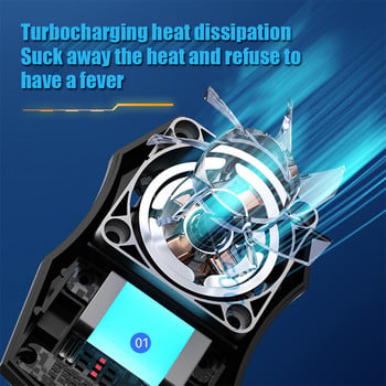 ABS Phone Radiator Mute Game Cooler System Quick Cooling Fan Clip For Iphone 13 Xiaomi Black Shark 4 Samsung LG С батерия Ново