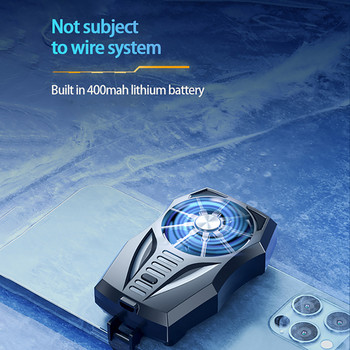 ABS Phone Radiator Mute Game Cooler System Κλιπ ανεμιστήρα γρήγορης ψύξης για iPhone 13 Xiaomi Black Shark 4 Samsung LG με μπαταρία Νέο