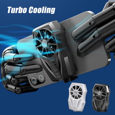ABS Phone Radiator Mute Game Cooler System Quick Cooling Fan Clip For Iphone 13 Xiaomi Black Shark 4 Samsung LG С батерия Ново