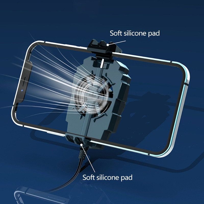 Ewwke univerzális mobiltelefon USB játékhűtő rendszer hűtőventilátor Gamepad tartó állvány radiátor iphone Xiaomi Huawei G6-hoz