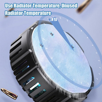 Охладител за телефон и магнитно безжично зарядно устройство Преносима подложка за бързо зареждане Охлаждащ вентилатор ForPhone Radiator Съвместим с всички