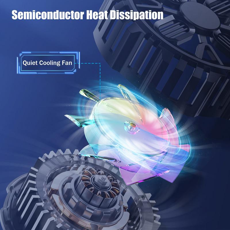 Telefonhűtő és mágneses vezeték nélküli töltő Hordozható gyorstöltő pad Hűtőventilátor a telefonhoz, mindennel kompatibilis