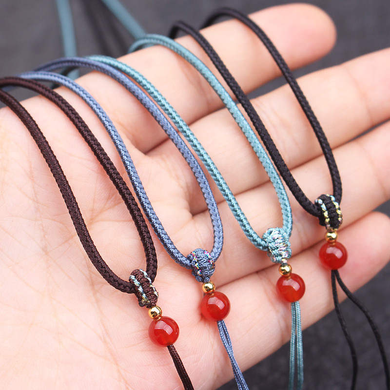 Állítható nyakpánt Zsinór Nyakpánt kulcszsinórhoz Nyakpánt kártyákhoz a mobil felakasztásához Szövött medál nyaklánc zsinór