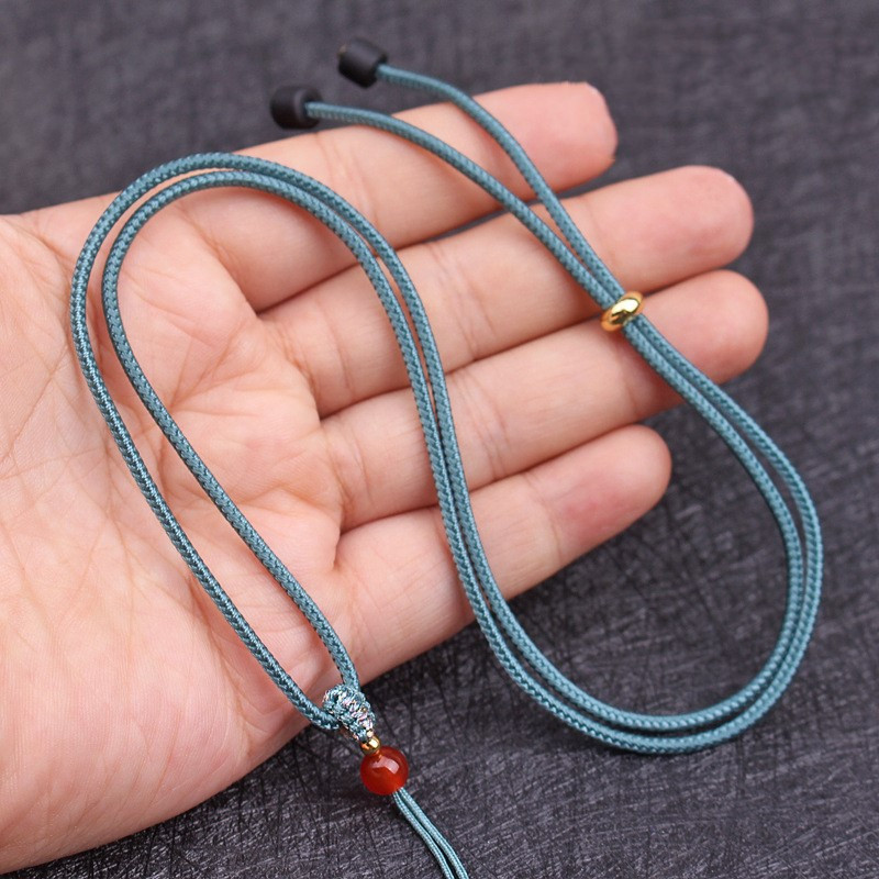 Állítható nyakpánt Zsinór Nyakpánt kulcszsinórhoz Nyakpánt kártyákhoz a mobil felakasztásához Szövött medál nyaklánc zsinór