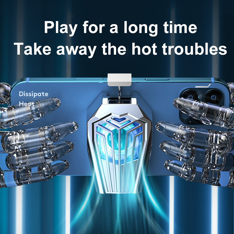 Univerzális mobiltelefon USB játékhűtő rendszer hűtőventilátor Gamepad tartó állvány radiátor iphone Xiaomi Huawei samsung telefonhoz