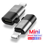 Adaptor USB tip C la 8-pini OTG pentru iPhone 13 12 11 Pro Max XR 2A Convertor de cablu de date de încărcare rapidă pentru căști U Disk