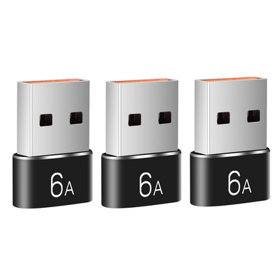 Convertor USB 6A la tip C OTG Adaptor USB 3.0 tată la tip C mamă pentru Samsung Xiaomi PC Accesorii conector de încărcare auto