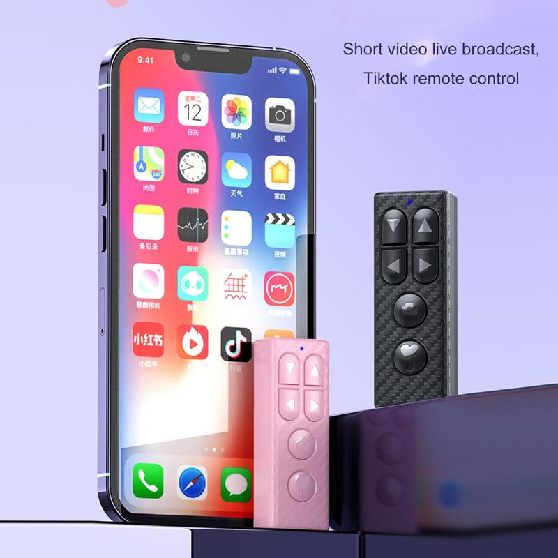 ForTiktok Blue tooth Kaugjuhtimispult Selfie Kaamera Katiku vabastus Mobiiltelefoni nupp E-raamat Pööra lehte Foto Juhtmeta kontroller