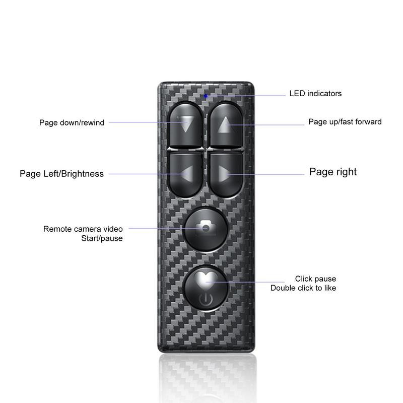 ForTiktok Blue tooth Kaugjuhtimispult Selfie Kaamera Katiku vabastus Mobiiltelefoni nupp E-raamat Pööra lehte Foto Juhtmeta kontroller