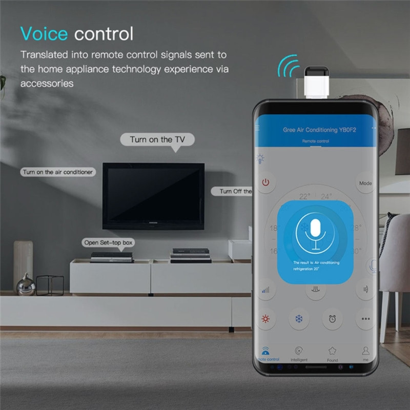 Traadita infrapunaseadmete adapter teleriteleri BOX kliimaseadme jaoks C-tüüpi / mikro-USB liidese mobiiltelefoni infrapunakontrolleri jaoks