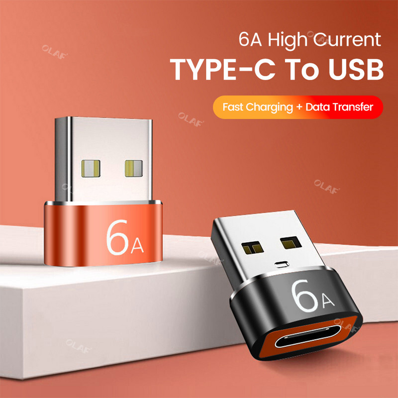 6A USB 3.0 - C típusú OTG adapter USB C aljzat - USB apa átalakító adapter Iphone 13 Xiaomi Samsung S22 MacBook Oneplushoz