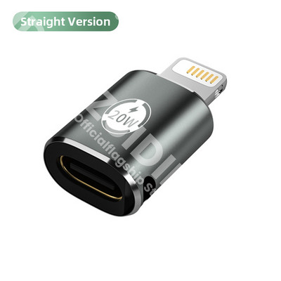 PD20W Adaptor de încărcare rapidă USB tip C pentru iPhone 13 12 11 Adaptor convertizor USB C mamă la 8 pini masculin Conector de sincronizare de date OTG