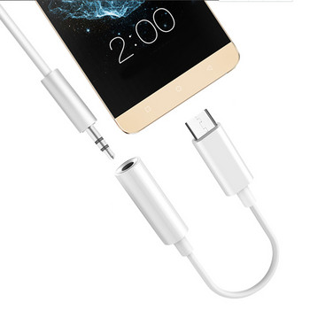 Адаптер за плетен кабел USB-C тип C до 3,5 мм жак Кабел за слушалки Адаптер за аудио Aux кабел за Xiaomi Huawei за смартфон