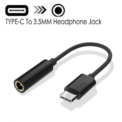 Adaptor cablu împletit USB-C tip C la jack de 3,5 mm Cablu căști Adaptor cablu audio Aux pentru Xiaomi Huawei pentru telefon inteligent