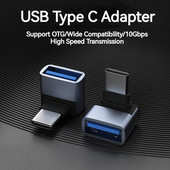 Accesorii adaptor de telefon USB C din metal, unități micro flash de tip Otg, Splitter de încărcare USB, Adaptoare de sex masculin și feminin pentru Xiaomi Samsung