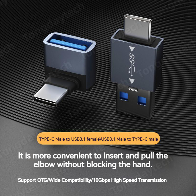 Fém USB C telefonadapter tartozékok Otg típusú mikro flash meghajtók UsbC töltő elosztó férfi női adapterek Xiaomi Samsunghoz