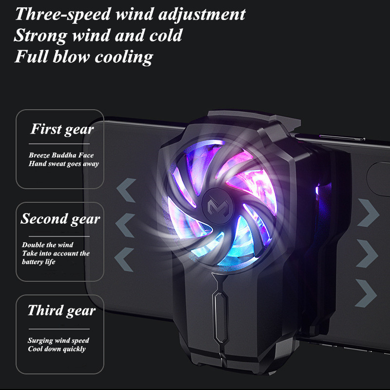 FL01/FL05/FL07 Mobiltelefon játékokhoz tartozékok Hűtőventilátor többfunkciós radiátor PUBG játékhűtőhöz iPhone/Samsung/Xiaomi számára