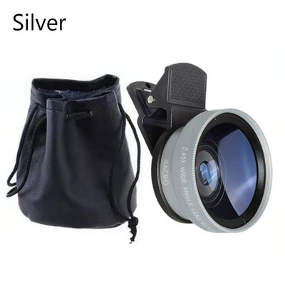 Mobitel Fish Eye Lens 0.45X Super širokokutni objektiv & 12.5X Macro HD objektiv kamere Univerzalni iPhone 13 12 11 Android telefon