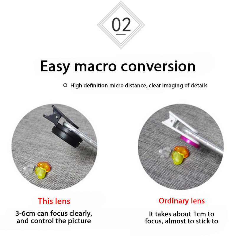 Mobiltelefon halszem objektív 0,45X szuper széles látószögű lencse és 12,5X makró HD kamera lencse Univerzális iPhone 13 12 11 Android telefon