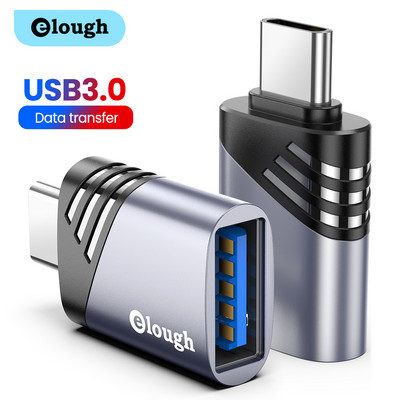 Elough USB-USB-C típusú OTG-adapter USB C-dugó-Micro USB 2.0 3.0 konverter Mackbook Pro Samsung USB-C OTG-csatlakozóhoz