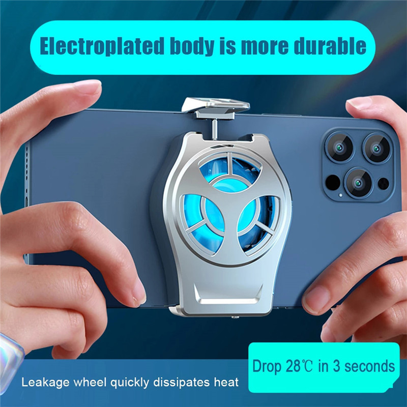 Tkey univerzális mobiltelefon hűtőventillátor radiátor játék hűtőrendszer hűtőborda hátsó klip radiátor iPhone/Samsung/Xiaomi készülékekhez