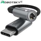 Amplificator pentru căști HIFI DAC USB tip C la mufă pentru căști de 3,5 mm Adaptor audio Decodor digital Convertor AUX pentru Xiaomi Huawei P40