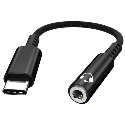 Amplificator pentru căști HIFI DAC USB tip C la mufă pentru căști de 3,5 mm Adaptor audio Decodor digital Convertor AUX pentru Xiaomi Huawei P40