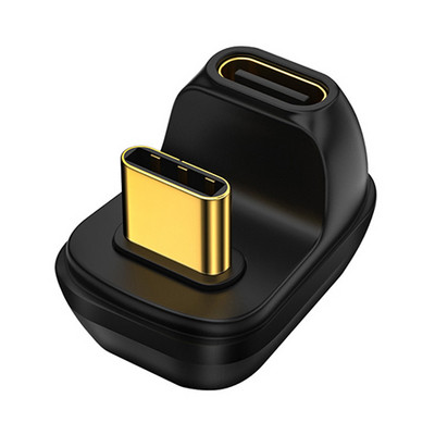 90 laipsnių USB C keitiklis „Thunderbolt Type C“ adapteris.