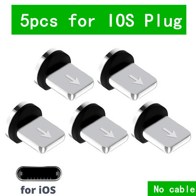 Cablu magnetic rotund mufă 8 pini tip C Micro USB C mufe Încărcare rapidă pentru telefon magnetică mușcă încărcător pentru iPhone 1m linie de încărcare