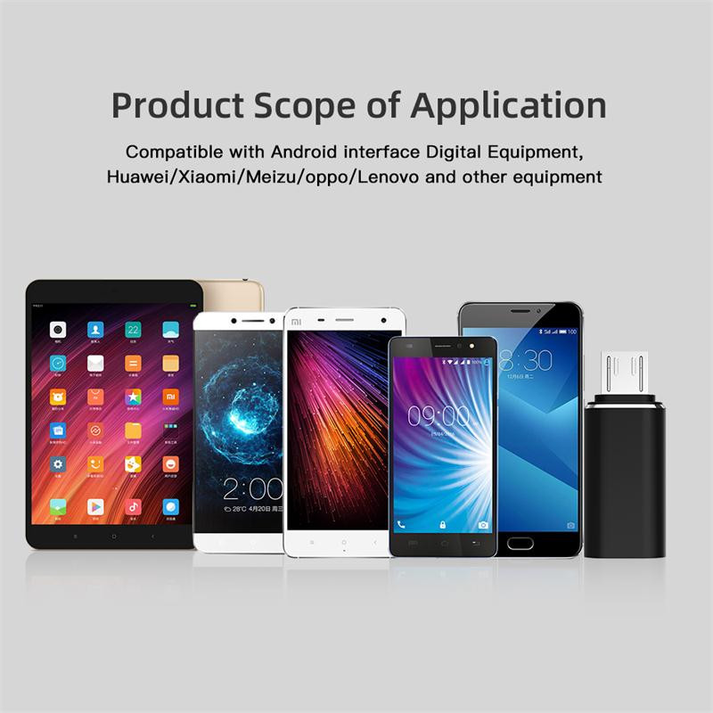 USB-típus C-Micro USB Android-adapter csatlakozó okostelefon-táblagéphez Micro-USB csatlakozódugó-C-típusú anya átalakító